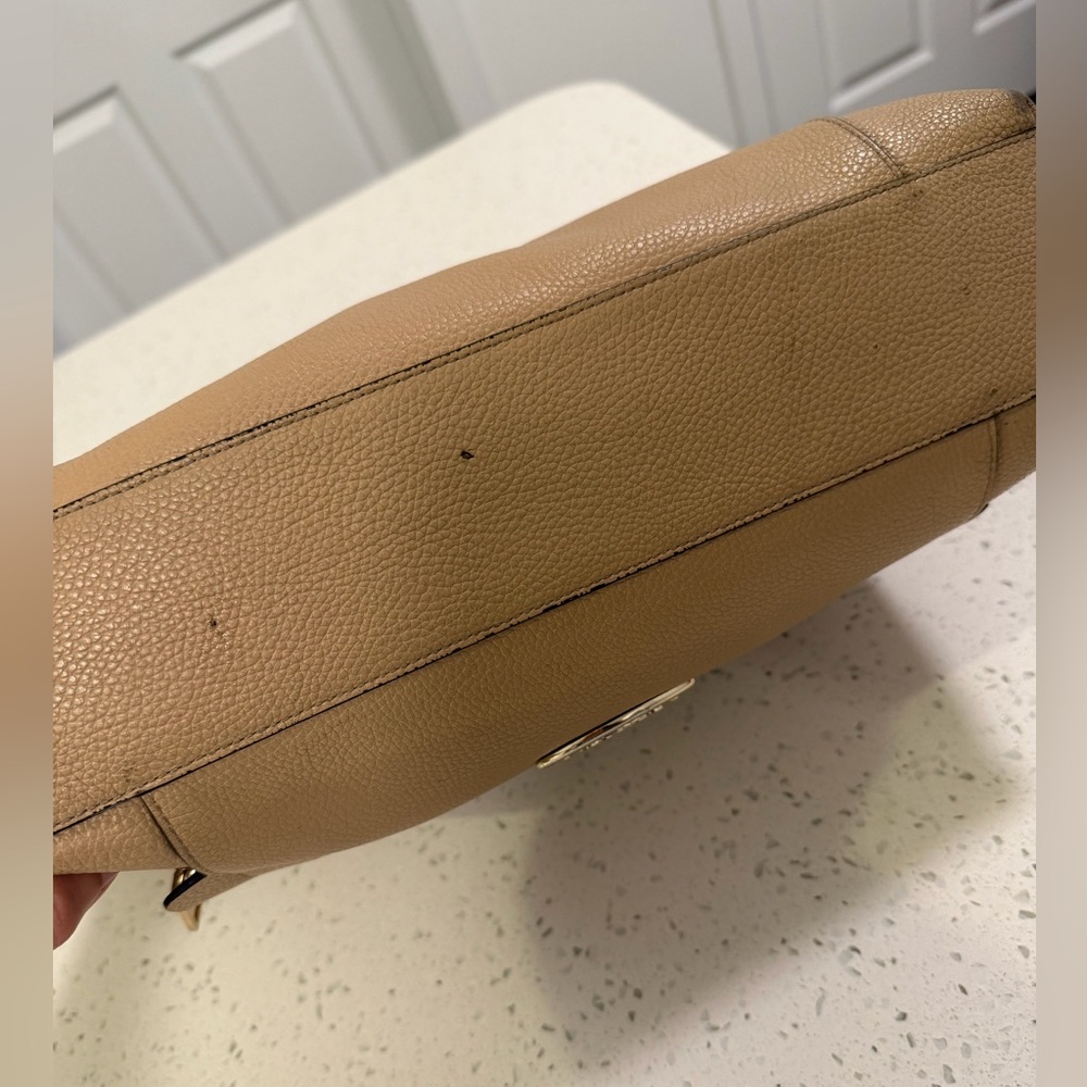 Coach Beige Leather Hobo Bag - Picture 6 of 8